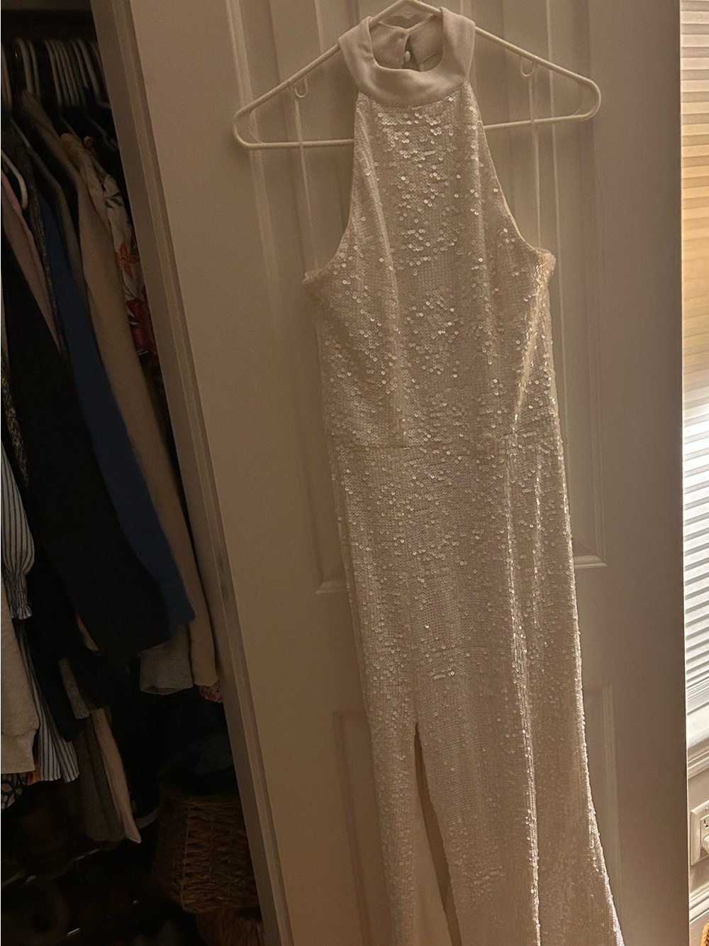 Dress The Population Samara Sequin Halter Gown